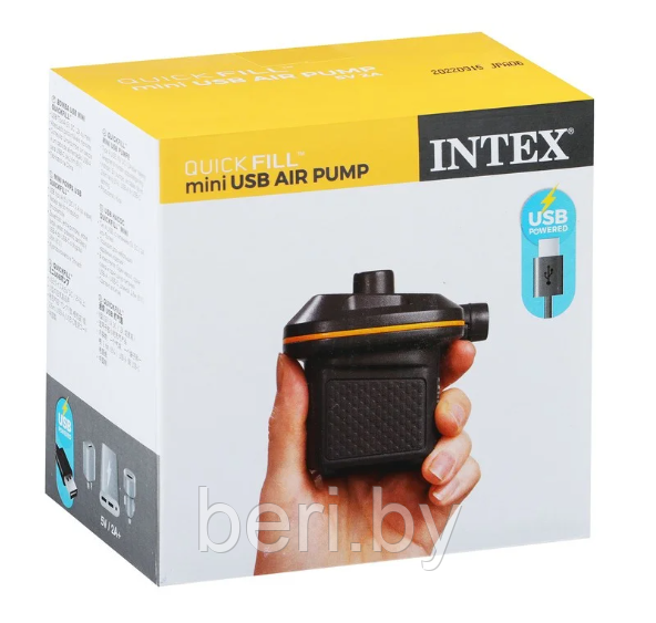 INTEX 66635 Насос электрический Mini-Quick Fill, работает от USB - фото 3 - id-p200375472