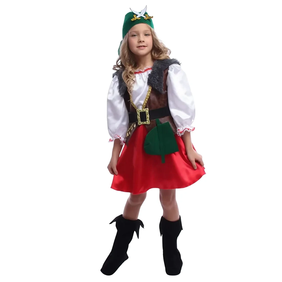 Детский карнавальный костюм Разбойницы Пуговка 1074 к-22 - фото 2 - id-p200375651