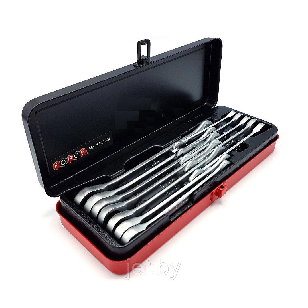 Набор метрических трещоточных ключей 12 предметов 8-19мм FORCE 51210M