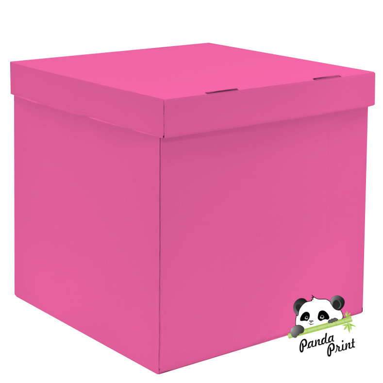 Коробка для шаров 600х600х600 розовая (почтой не отправляем)