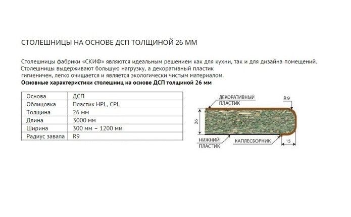 Столешница Белый гранит 26 мм - фото 3 - id-p200382000