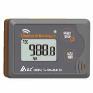 Термологгер-регистратор температуры, влажности, давления AZ Instrument AZ-88363 многоразовый с Bluetooth - фото 1 - id-p200383808