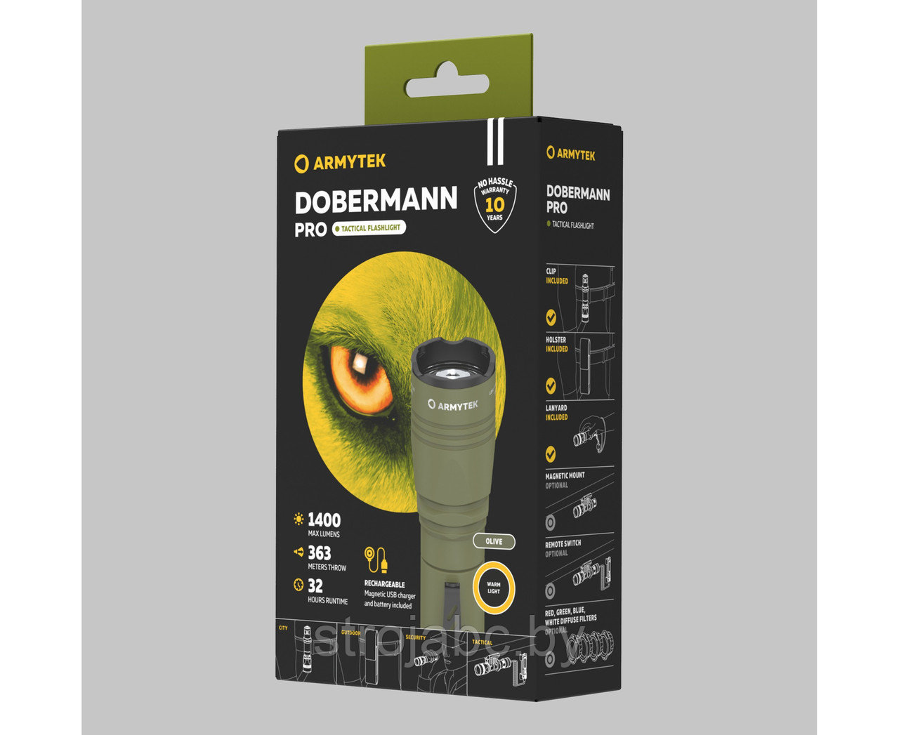 Armytek Dobermann Pro Magnet USB Olive (теплый свет) оливковый - фото 4 - id-p200383860