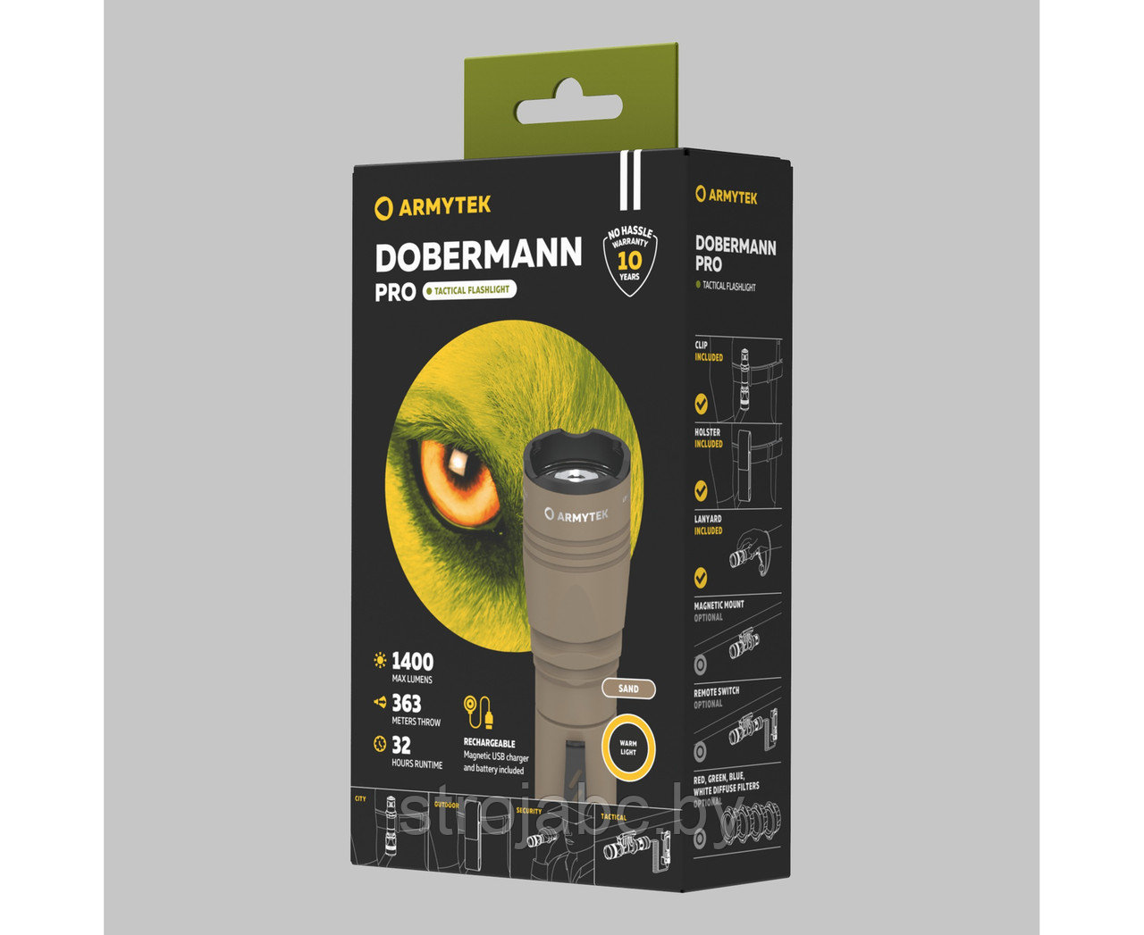 Armytek Dobermann Pro Magnet USB Sand (теплый свет) песочный - фото 4 - id-p200383864