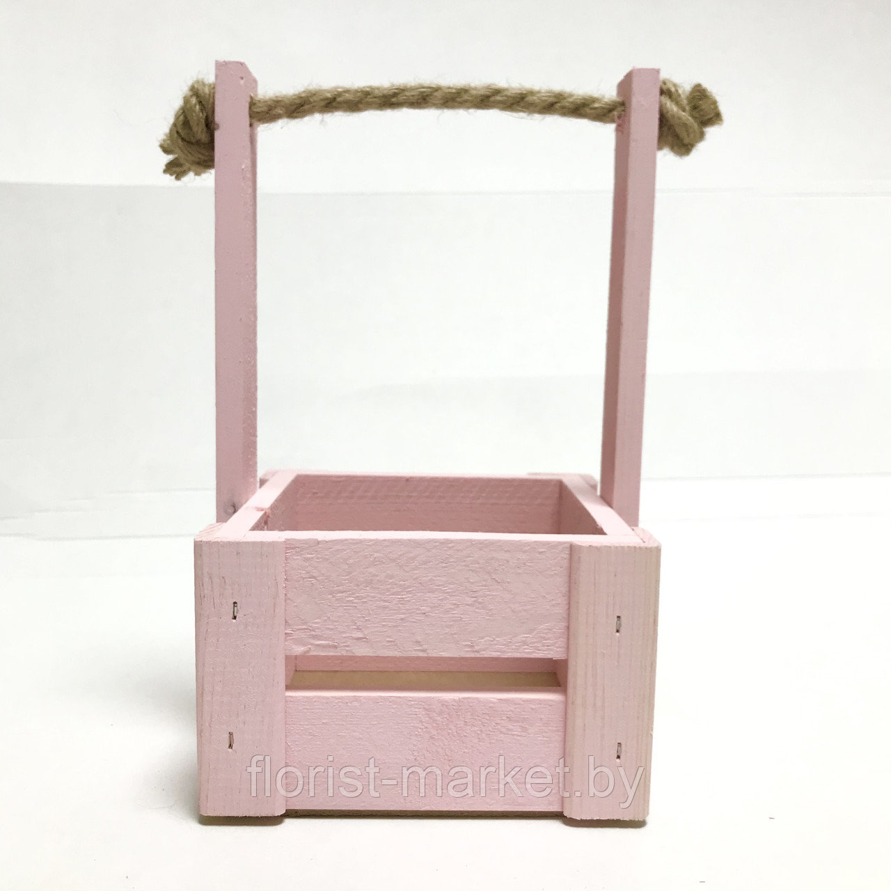 Ящик для цветов малый,  розовый