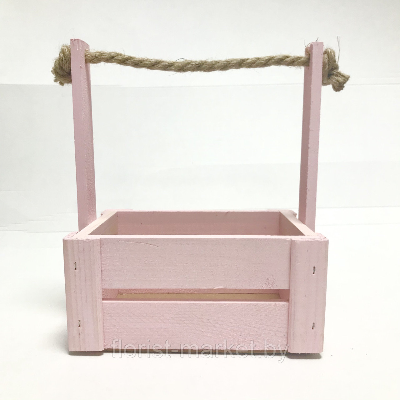 Ящик для цветов средний, розовый