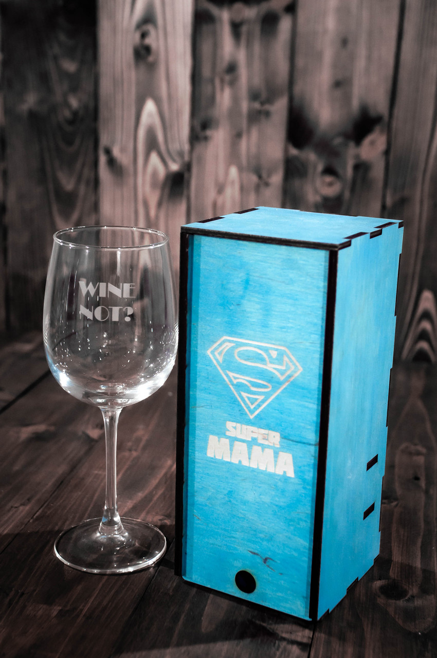 Подарочный набор "SUPER МАМА - Wine not" - фото 1 - id-p200386609