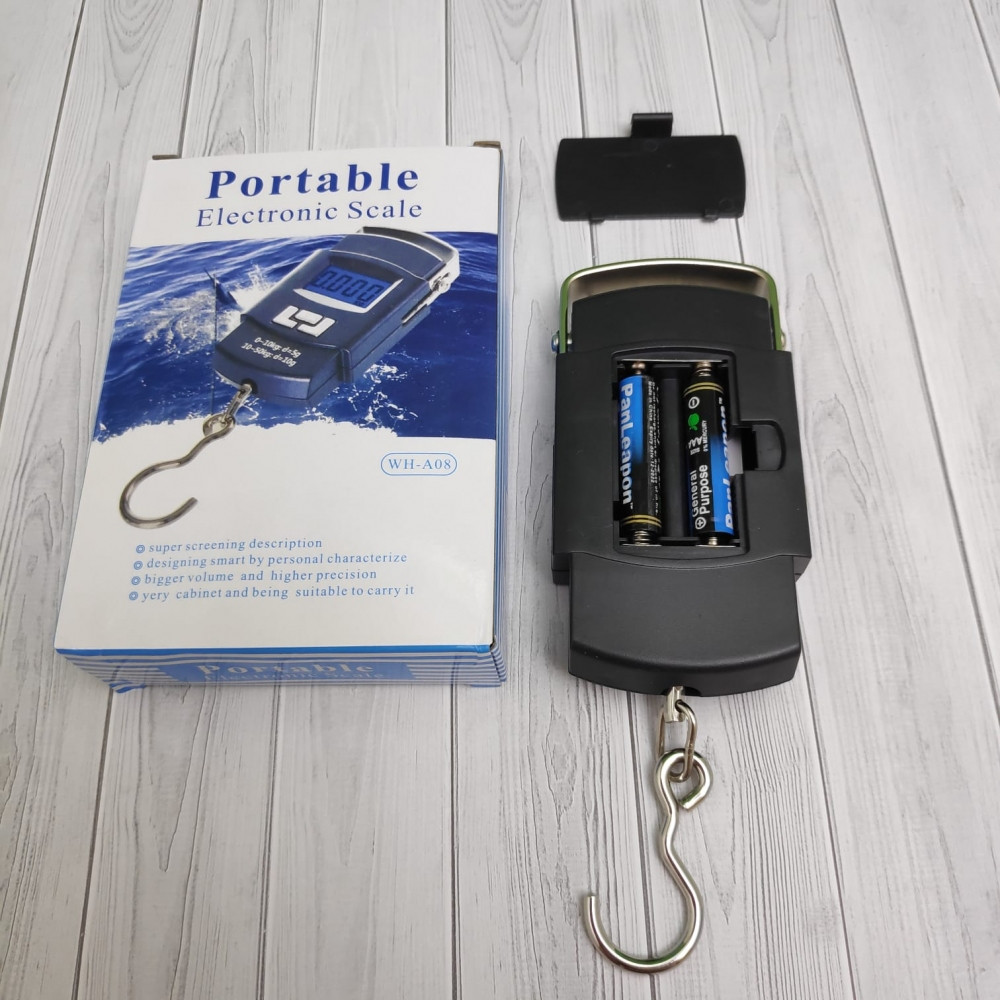 Электронные весы-кантер Portable Electronic Scale WH-A08 до 50 кг - фото 9 - id-p181590884