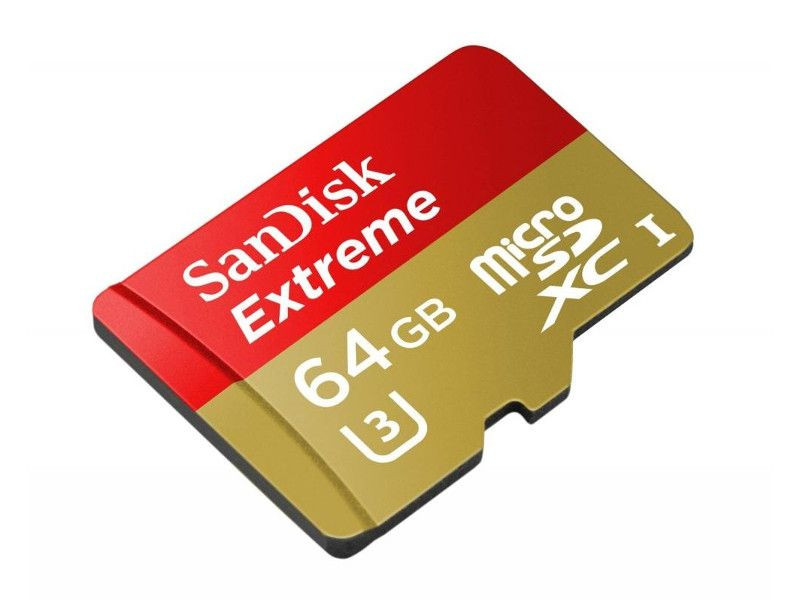 Карта памяти MicroSDXC 64GB SanDisk Extreme® UHS-I для экшн-камер, Class 10, 60 МБ/с - фото 2 - id-p26141729