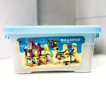 Магнитный конструктор Magnetic Sticks в чемоданчике шарики и палочки для детей 36 деталей