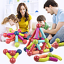 Магнитный конструктор Magnetic Sticks  шарики и палочки для детей 64 деталей, фото 3