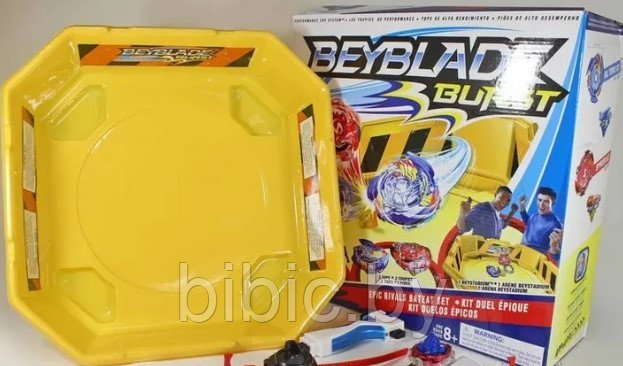 Набор Арена Бейблэйд Берст (Beyblade burst) с 2-мя светящимися волчками, детская настольная игра волчок - фото 9 - id-p90842182