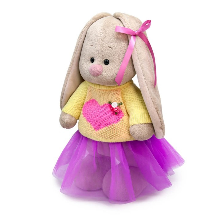 Мягкая игрушка «Зайка Ми в свитере с сердцем», 25 см - фото 2 - id-p200389089