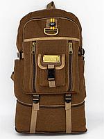 Рюкзак туристический, походный 60л+ коричневый