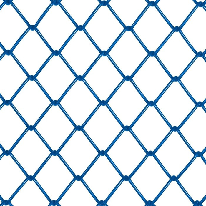 Сетка-рабица ячейка 50х50мм, толщина 2,6мм, с полимерным покрытием, синяя (рулон 1,5х10м) - фото 2 - id-p200391895