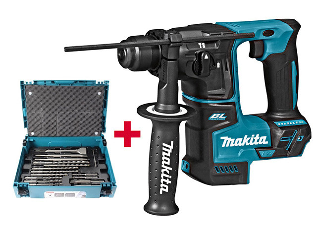 Аккум. перфоратор MAKITA DHR 171 RTJ в чем. + Набор насадок MAKITA (17 шт.) (B-53877) (18.0 В, 2 акк., 5.0 А/ч