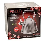 Чайник со свистком 3 л Kelli KL-4325, фото 3