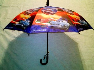 Зонт Маквин (Тачки) полуавтомат со свистком темно-синий