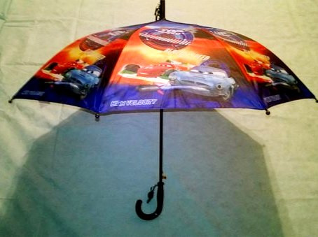Зонт Маквин (Тачки) полуавтомат со свистком темно-синий