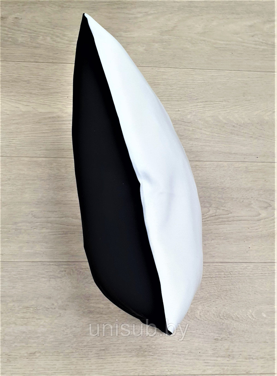 Подушка черно-белая 36х36см габардин - фото 1 - id-p137063266