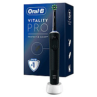 Oral-B Braun VITALITY PRO Protect X Clean Black Cross Action Black Электрическая зубная щетка D103.413.3