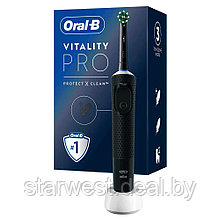 Oral-B Braun VITALITY PRO Protect X Clean Black Cross Action Black Электрическая зубная щетка D103.413.3