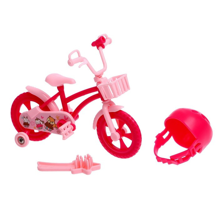 Кукла малышка Lyna на велопрогулке с велосипедом и аксессуарами, МИКС - фото 3 - id-p179455313