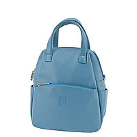 В2744 Сумка-рюкзак, отдел на молнии, цвет голубой 27х18х10см