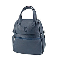 В2746 Сумка-рюкзак, отдел на молнии, цвет темно-синий 27х18х10см