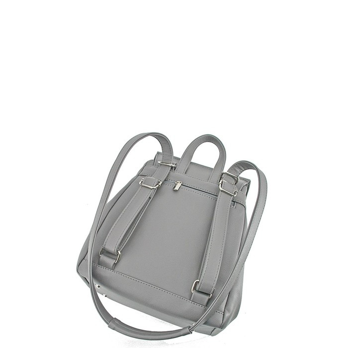 В2656 Сумка-рюкзак, отдел на клапане, цвет серый 32х24х12см - фото 2 - id-p179454486