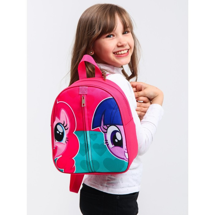 Рюкзак детский "Пинки Пай и Искорка", на молнии, 23х27 см, My Little Pony - фото 2 - id-p180238441