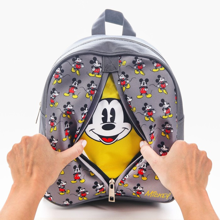 Рюкзак детский "Mickey", на молнии, 23х27 см, Микки Маус и друзья - фото 3 - id-p180238434