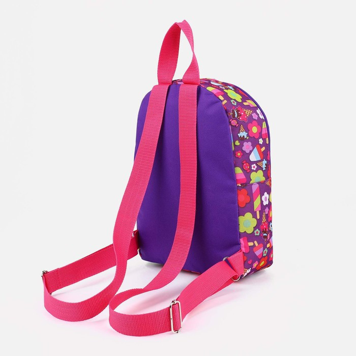 Рюкзак на молнии, цвет розовый - фото 2 - id-p200095282
