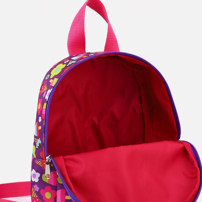 Рюкзак на молнии, цвет розовый - фото 4 - id-p200095282