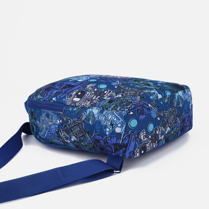 Рюкзак на молнии, цвет синий - фото 3 - id-p200095285