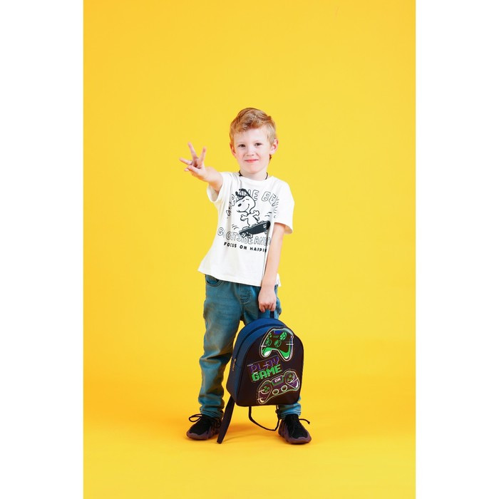 Рюкзак текстильный «Джойстик», с нашивками, 27×23×10 см - фото 9 - id-p188309664