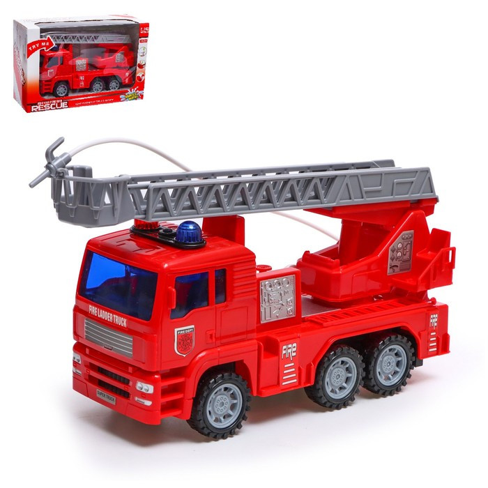 Машина инерционная «Пожарная», масштаб 1:16, световые и звуковые эффекты, стреляет водой, МИКС - фото 1 - id-p175162746