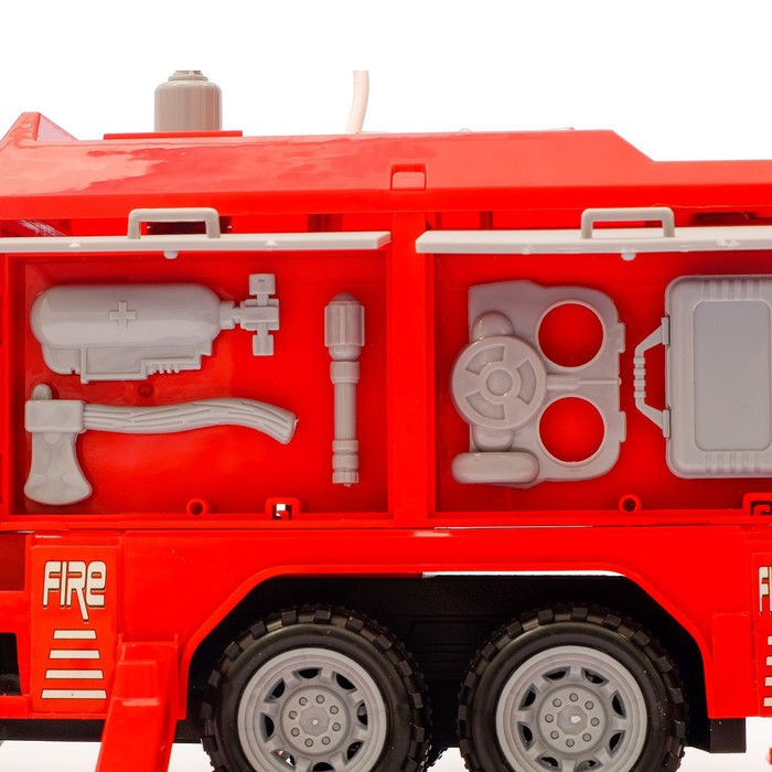 Машина инерционная «Пожарная», масштаб 1:16, световые и звуковые эффекты, стреляет водой, МИКС - фото 7 - id-p175162746