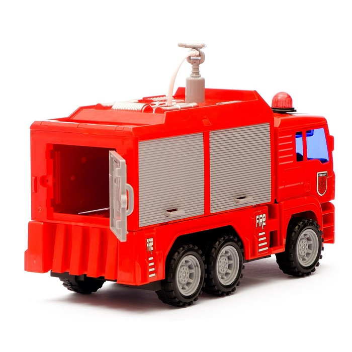 Машина инерционная «Пожарная», масштаб 1:16, световые и звуковые эффекты, стреляет водой, МИКС - фото 9 - id-p175162746