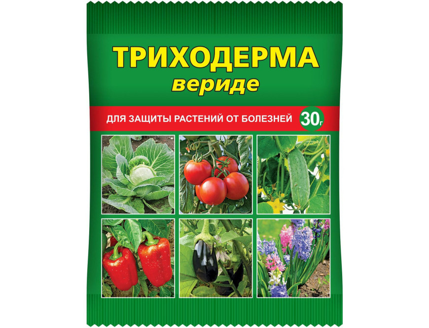 ТРИХОДЕРМА вериде 30гр для защиты растений от болезней - фото 1 - id-p200482482