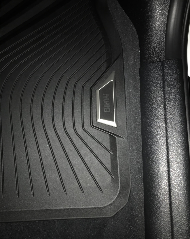 Резиновые оригинальные задние коврики BMW G20 G21 3 серия, Anthracite (2шт) - фото 6 - id-p111071072