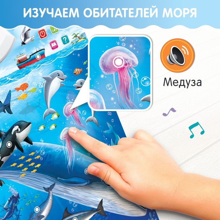 Говорящий электронный плакат «Морской мир», звуковые эффекты - фото 4 - id-p162753664
