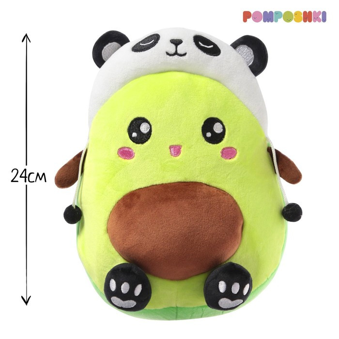 Мягкая игрушка «Авокадо», в шапочке, панда, 24 см - фото 1 - id-p184093989