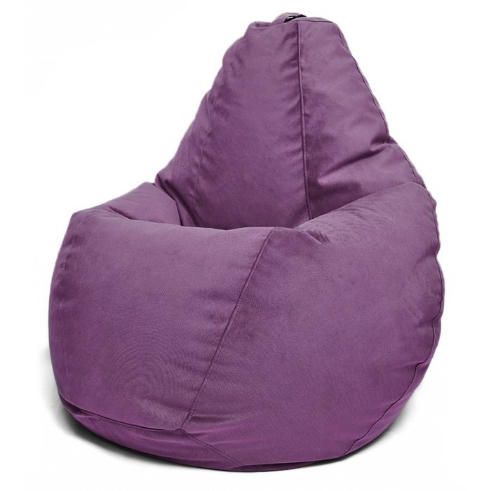 Кресло-мешок «Груша» Позитив Luma, размер M, диаметр 70 см, высота 90 см, велюр, цвет розовый - фото 1 - id-p184261155