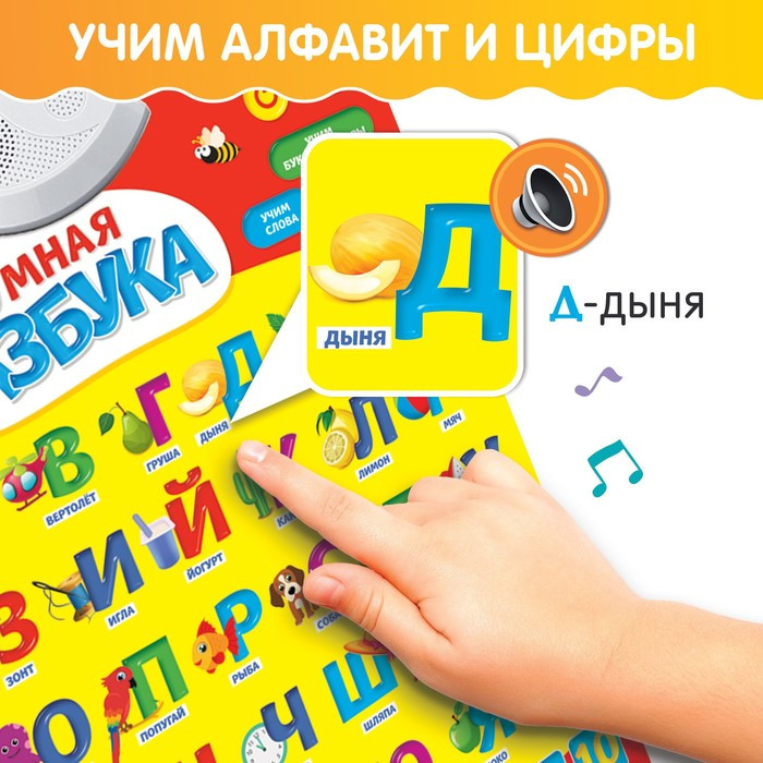 Обучающий плакат «Умная азбука», работает от батареек - фото 4 - id-p162764772