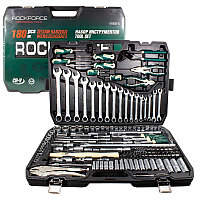 Набор инструментов RockForce RF-41802-5 180пр.1/4''&3/8''&1/2''180пр. (6-гран.)(4-32мм)
