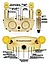 Караоке система SDRD SD-306 / bluetooth колонка с двумя микрофонами / колонка-караоке Сова золото, фото 6