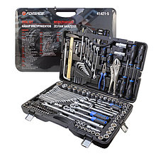 Набор инструментов Forsage F-41421-5 142 пр.1/4''3/8''1/2''(6-гр.)(4-32мм)