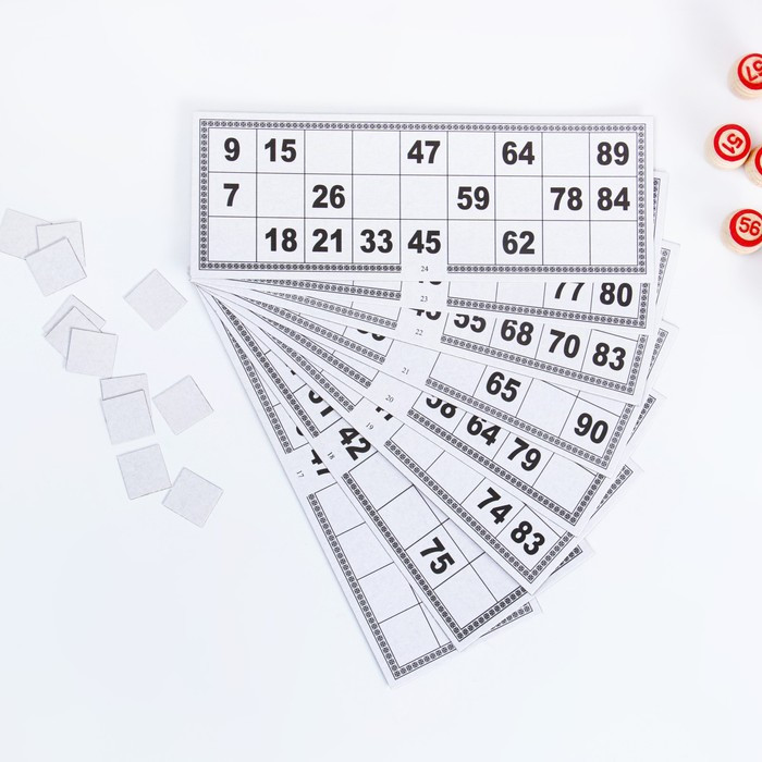 Русское лото "На каждый день", 24 карточки, карточка 8 х 22 см, бочонки из дерева - фото 3 - id-p162762719