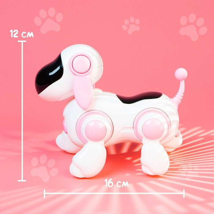 Собачка-робот «Умная Лотти», ходит, поёт, работает от батареек, цвет розовый - фото 6 - id-p176490094